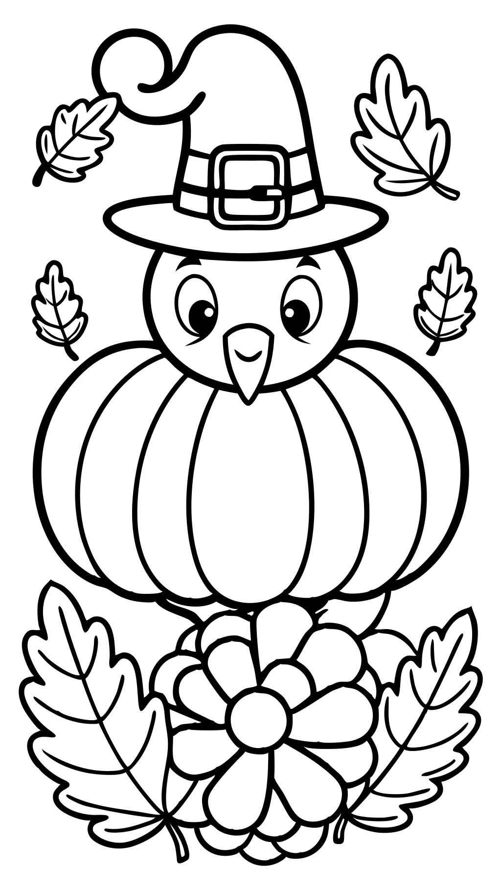 coloriages gratuits de Thanksgiving imprimables pour les enfants